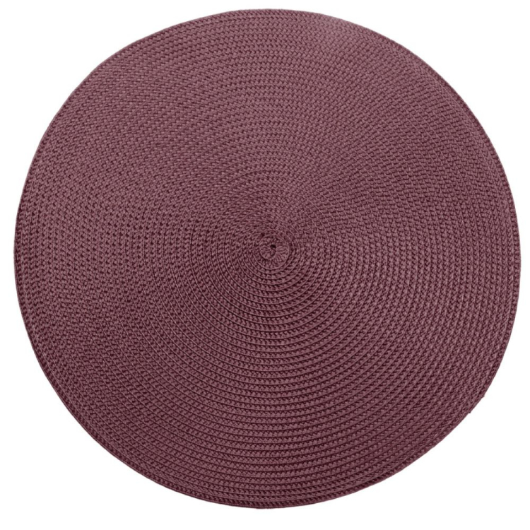 Mata dekoracyjna ROUND burgundowa RAVI